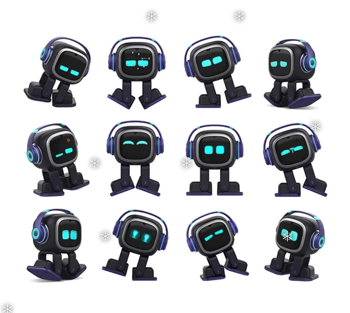 EMO Go Home Robot, AI Desktop Pet with Charging Dock, Living.AI